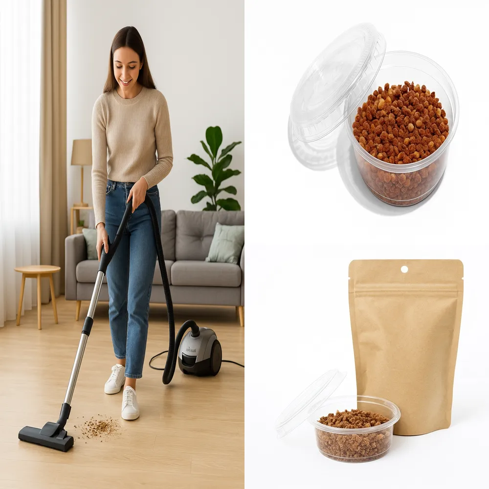 Fibre parfumée Maison Honoré présentée en sachet et pot